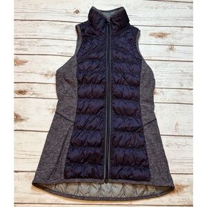 LULULEMON RUN TURN AROUND VEST DOWN QUILTED REVERSIBLE SZ 4